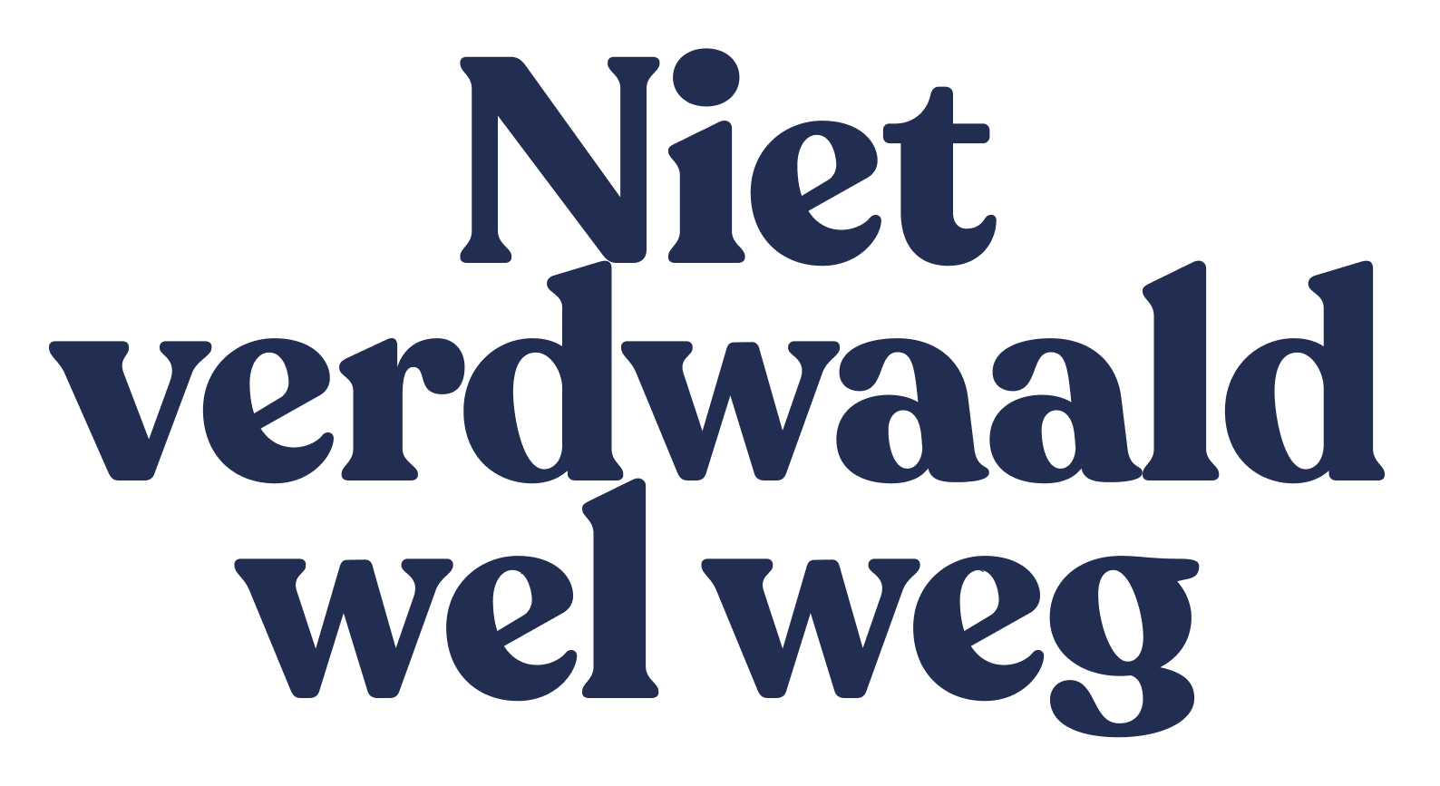 Sticker: Niet verdwaald wel weg